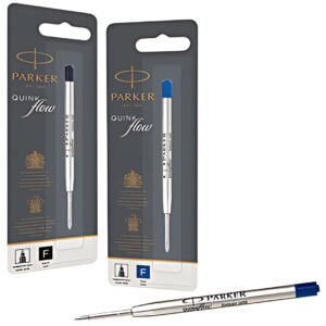 PARKER Recharge pour stylo QUINKflow, M, blister, noir