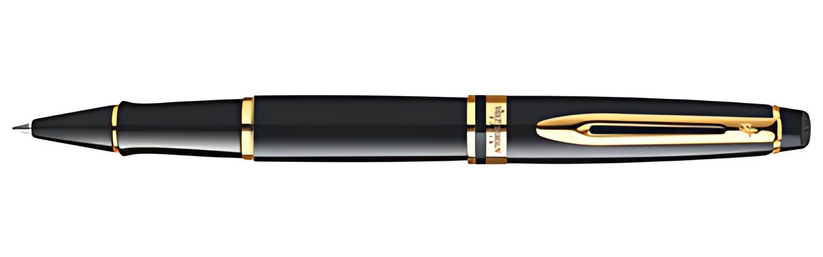 WATERMAN Stylo roller à encre Expert, Black G.C.