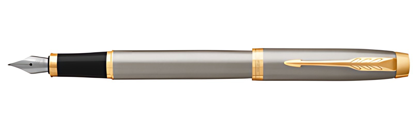 PARKER Stylo plume IM Métal brossé G.T.