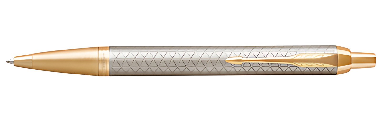 PARKER Stylo à bille rétractable IM PREMIUM Argent Chaud G.T