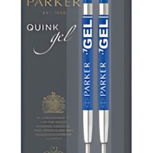 PARKER Recharge QUINK gel, tracé: M, blister de 2, bleu