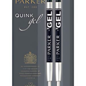 PARKER Recharge QUINK gel, tracé: M, blister de 2, noir