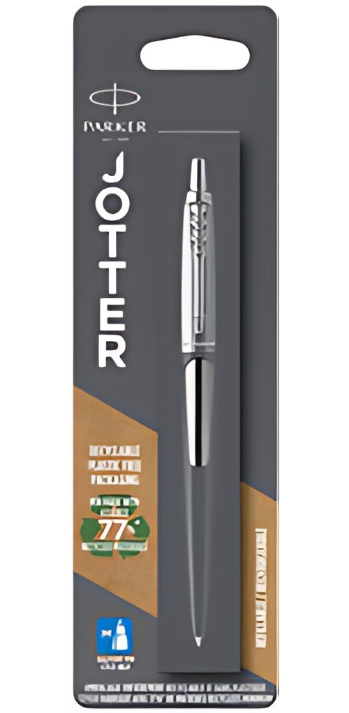 PARKER Stylo à bille JOTTER Acier C.T., carte blister