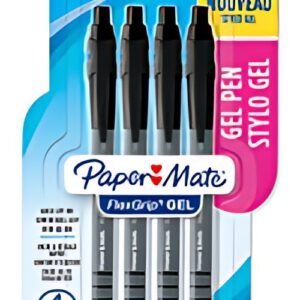Paper:Mate Stylo encre gel FlexGrip GEL, blister de 4, noir