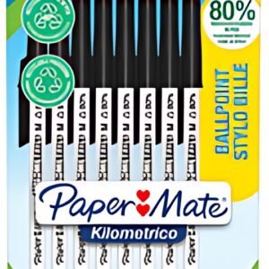 Paper:Mate Stylo à bille Kilometrico, blister de 8, noir