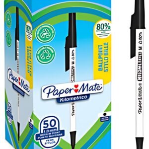 Paper:Mate Stylo à bille Kilometrico, boîte de 50, noir