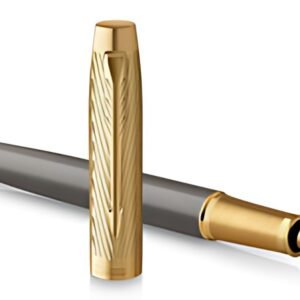 PARKER Stylo plume IM PREMIUM Arrow Grey GT, plume F