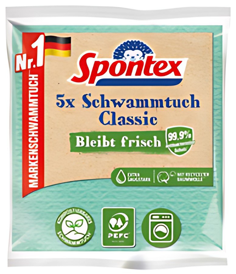 Spontex Chiffon-éponge Classic, pack de 5