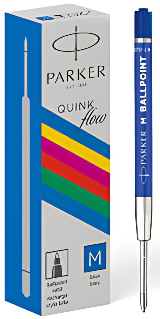 PARKER Recharge pour stylo à bille QUINKflow ECO, bleu