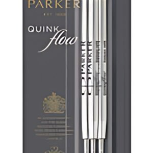 PARKER Recharge pour stylo QUINKflow, M, blister de 3, noir
