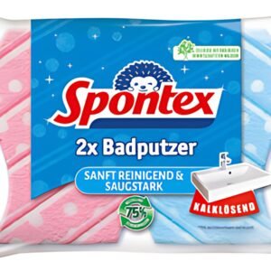 Spontex Éponge à récurer Badputzer, pack de 2