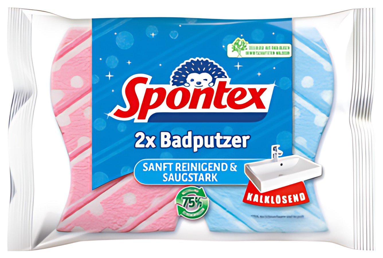 Spontex Éponge à récurer Badputzer, pack de 2