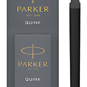 PARKER Cartouche d'encre longue QUINK, en blister, noir