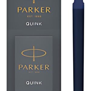 PARKER Cartouche d'encre longue QUINK, en blister, bleu