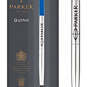 PARKER Recharge pour rollerball QUINK, 0,5 mm, blister, bleu