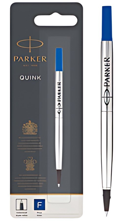 PARKER Recharge pour rollerball QUINK, 0,5 mm, blister, bleu