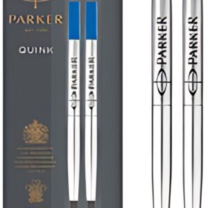 PARKER Recharge pour rollerball QUINK, blister de 2, bleu