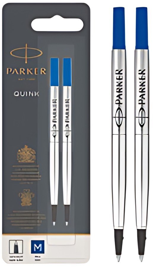 PARKER Recharge pour rollerball QUINK, blister de 2, bleu