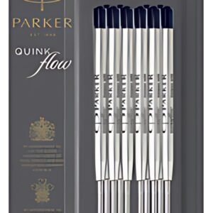 PARKER Recharge pour stylo QUINKflow, M, blister de 10, bleu