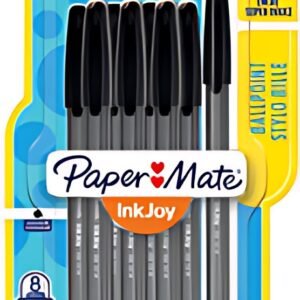 Paper:Mate Stylo à bille InkJoy 100, blister de 8, noir