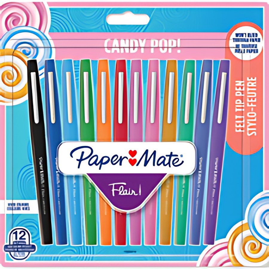 Paper:Mate Stylo feutre Flair "Candy Pop", étui de 12