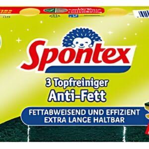 Spontex Éponge Anti-Gras, pack de 3
