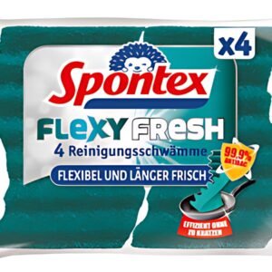 Spontex Éponge Flexy Fresh, pack de 4