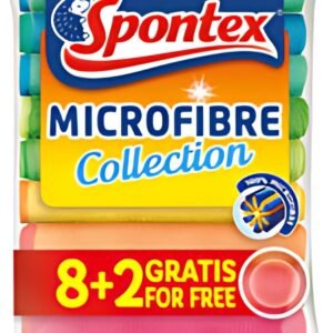 Spontex Chiffon microfibre Collection, 8+2 GRATUIT