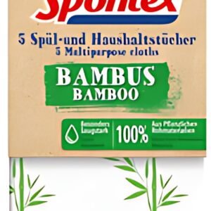 Spontex Torchon Bambus, pack de 5