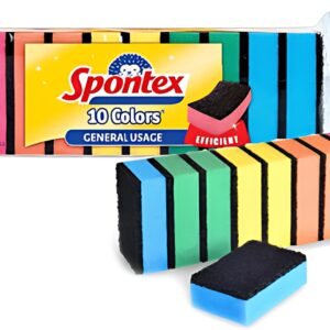 Spontex Éponge Colors, pack de 10