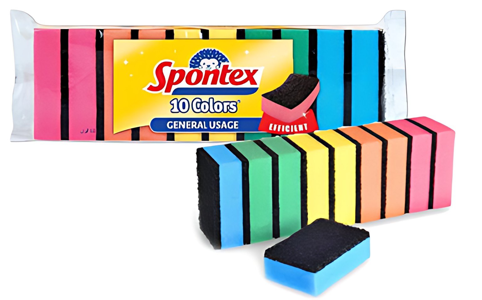 Spontex Éponge Colors, pack de 10