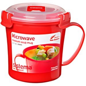 Sistema Boîte pour micro-ondes MEDIUM SOUP MUG, 650ml, rouge