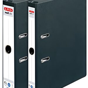 herlitz Classeur suspendu maX.file, dos: 70 mm,noir