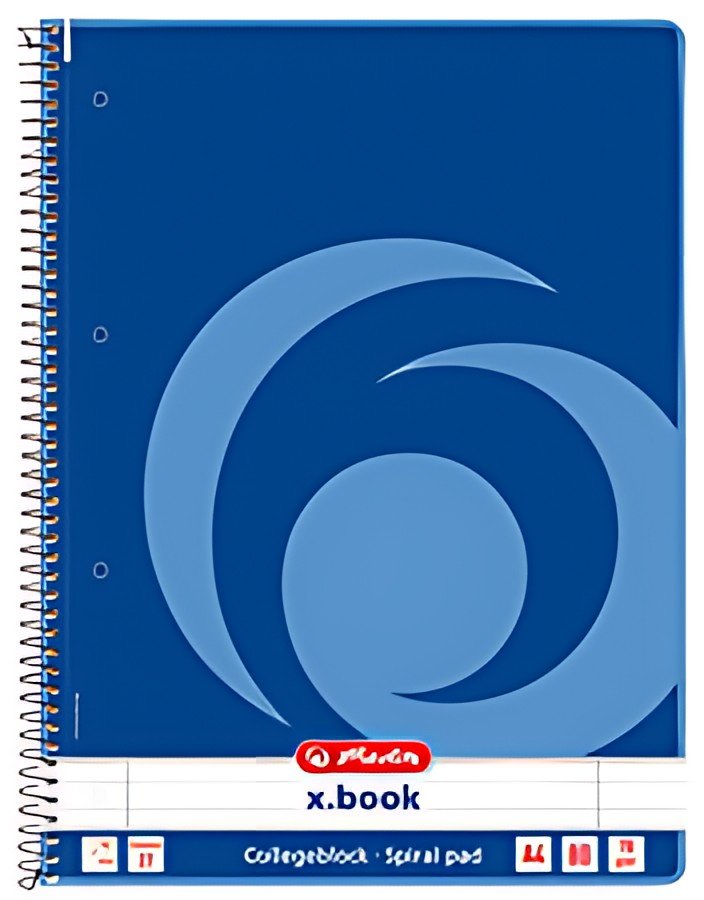 herlitz Cahier à spirales x.book, A4, 160 pages, ligné