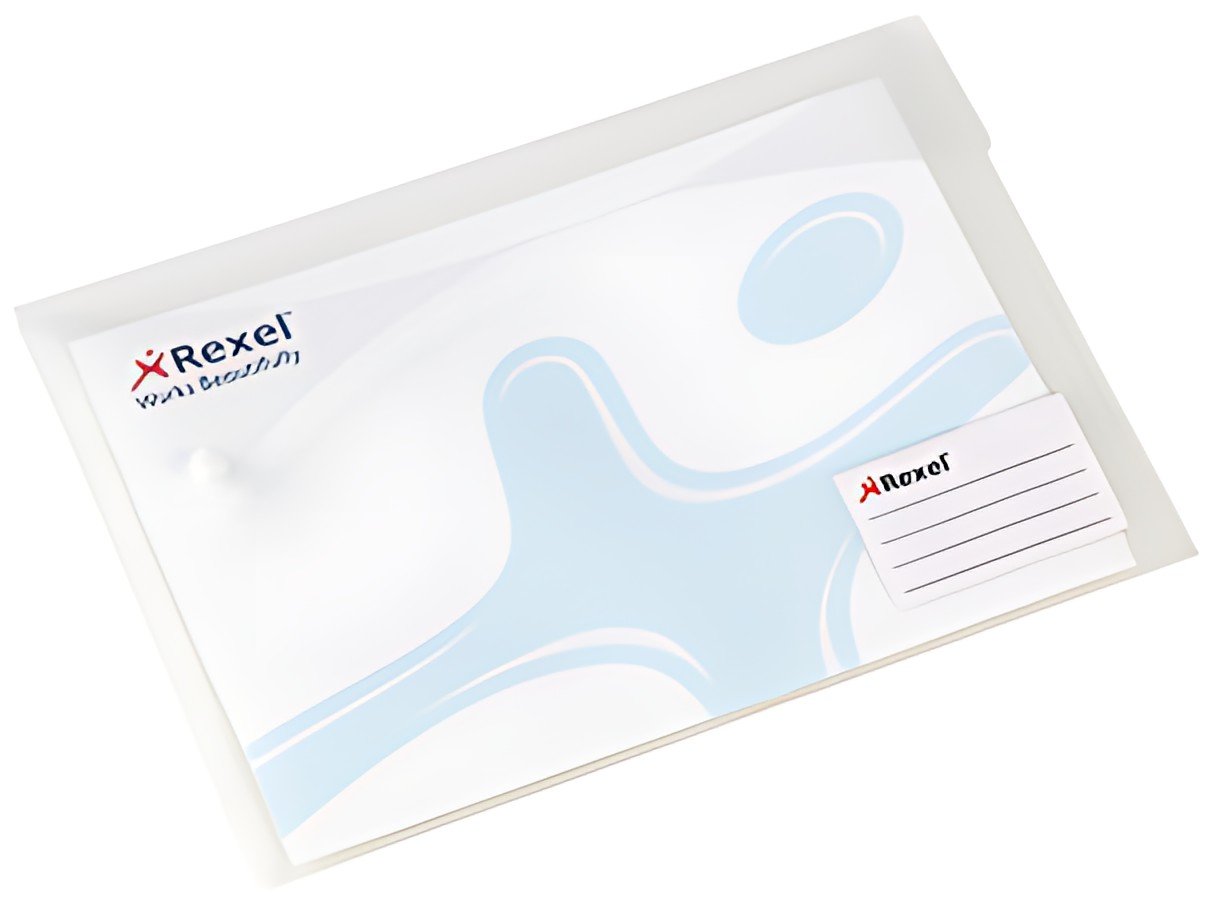 Rexel Pochette à documents Xtra Folder A4, blanc translucide