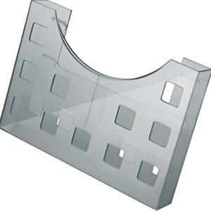 helit Porte-brochures "the grid", A5/2x A6, gris transparent