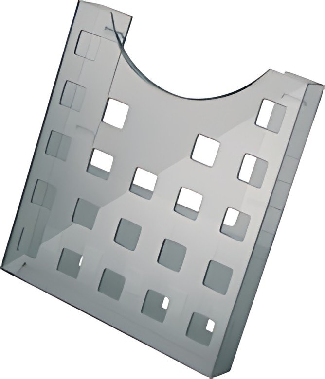 helit Support mural "the grid", gris transparent