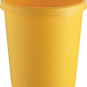helit Corbeille à papier "the german", 18 litres, PE, jaune