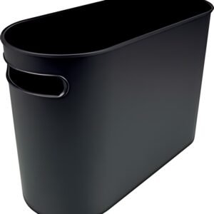 helit Corbeille à papier "the oval", 22 litres, PS, noir