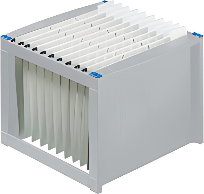 helit Bac pour dossiers suspendus "the rack", gris lumière