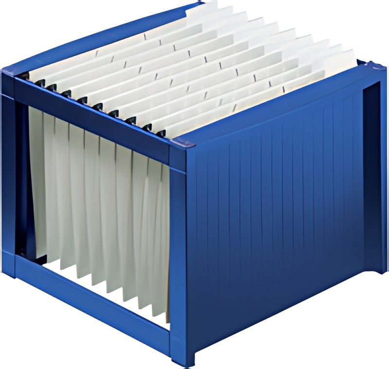 helit Bac pour dossiers suspendus "the rack", bleu