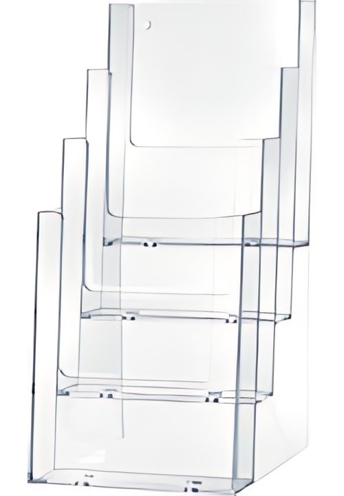 helit Porte-brochures de table "the helpdesk", transparent