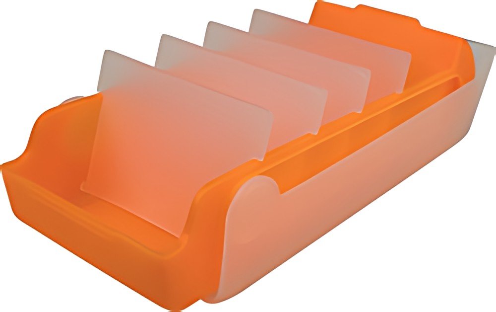 helit Boîte à fiches éducatives "the beebox" A7, orange