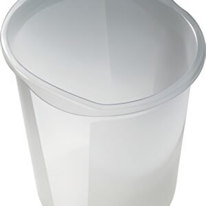 helit Corbeille à papier "the joy", PP, 13 litres, blanc