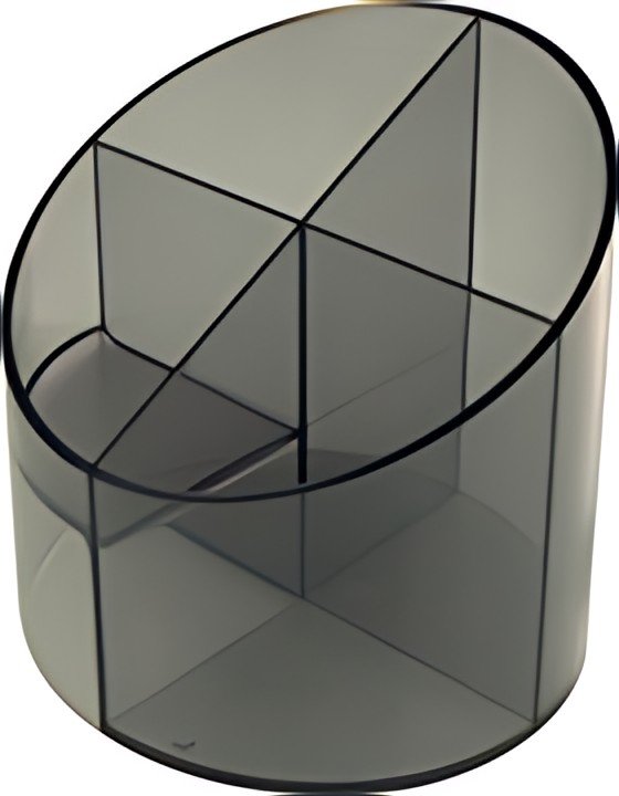helit Pot multifonction "the cross", 4 compartiments, gris