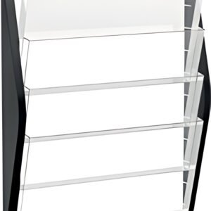 helit Porte-brochures mural "the arc", A3 paysage, noir