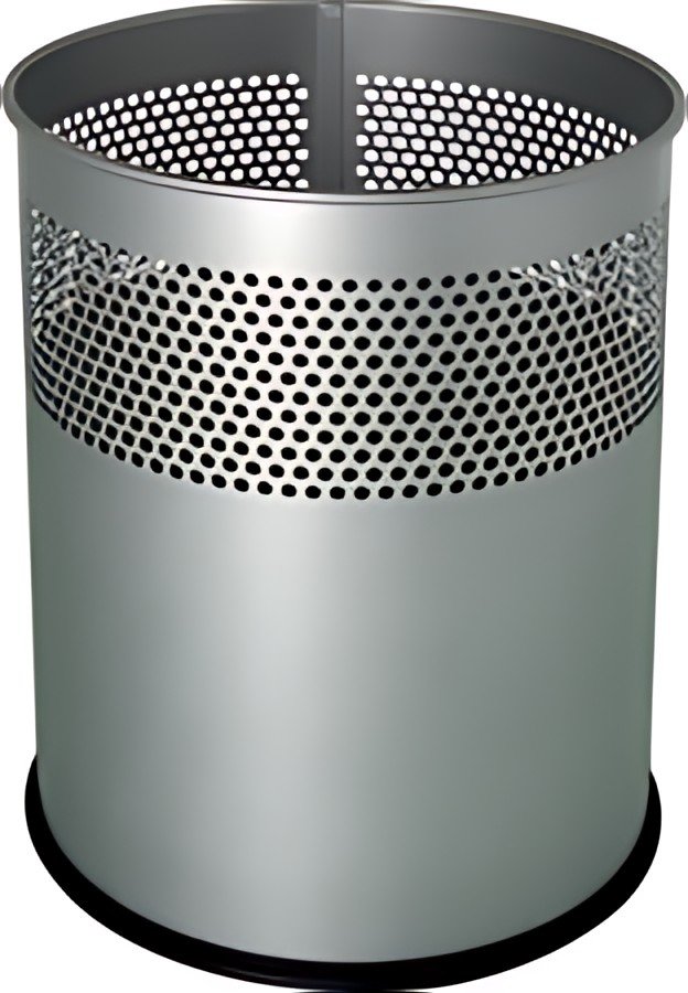 helit Corbeille à papier "the dot", 15 L, argent