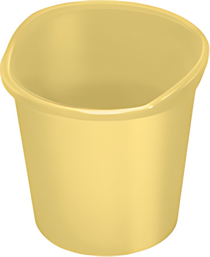 helit Corbeille à papier "the joy", PP, 13 litres, jaune