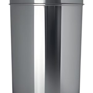 helit Poubelle en acier inox "the dome", 30 litres, argent