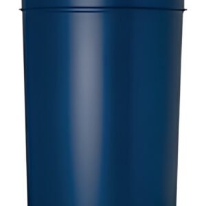 helit Poubelle en métal "the dome", 30 litres, bleu